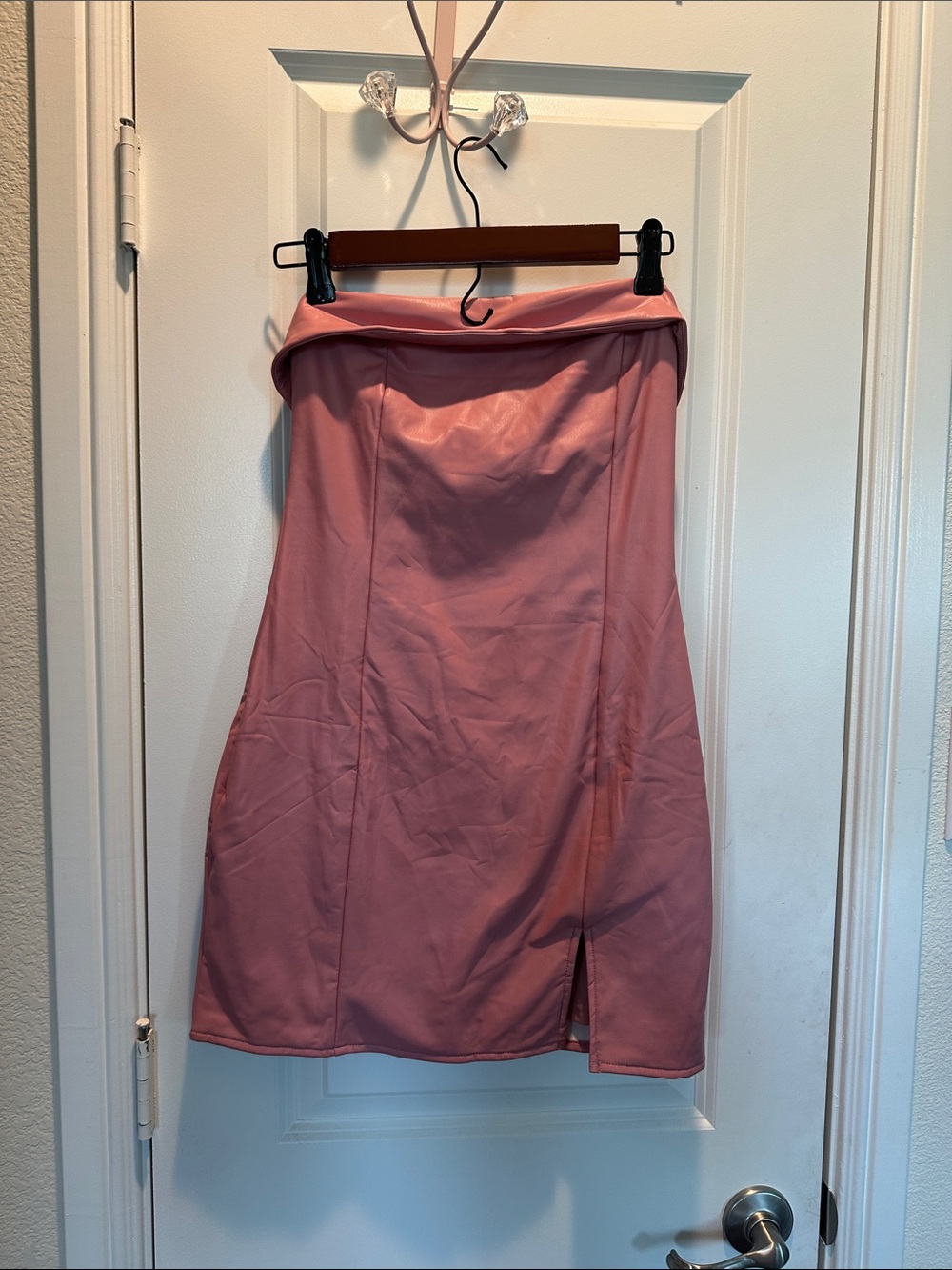 Strapless Blush Pink Cocktail Dress